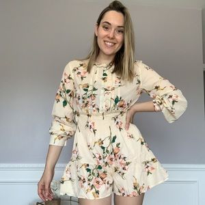 Floral Short Romper